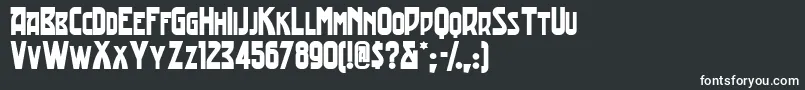 Tradingpostnfフォントについての詳細 フォントTradingpostnf – 白い文字