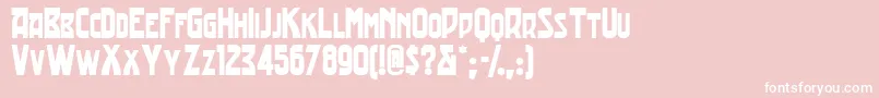 Tradingpostnf Font – White Fonts on Pink Background