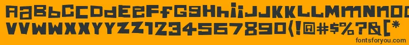 ChunkyMunkyOne Font – Black Fonts on Orange Background