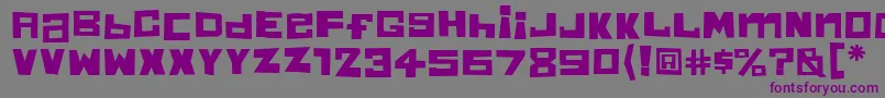 ChunkyMunkyOne Font – Purple Fonts on Gray Background