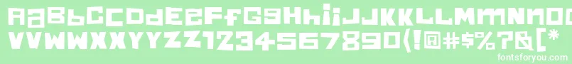 ChunkyMunkyOne Font – White Fonts on Green Background
