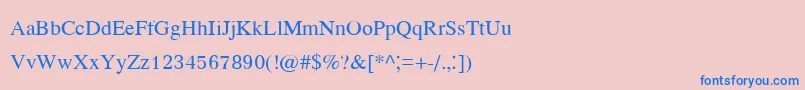 Kodchiangupc Font – Blue Fonts on Pink Background