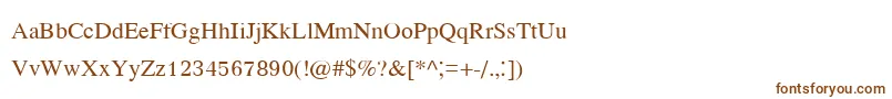 Kodchiangupc Font – Brown Fonts on White Background