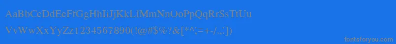 Шрифт Kodchiangupc – серые шрифты на синем фоне