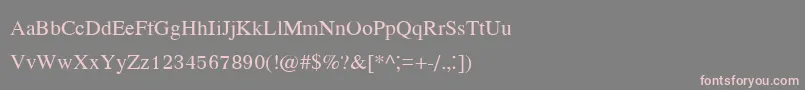 Kodchiangupc Font – Pink Fonts on Gray Background