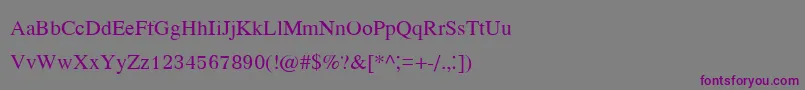 Kodchiangupc Font – Purple Fonts on Gray Background