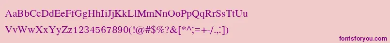 Kodchiangupc Font – Purple Fonts on Pink Background