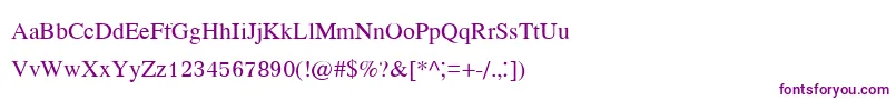 Kodchiangupc Font – Purple Fonts on White Background