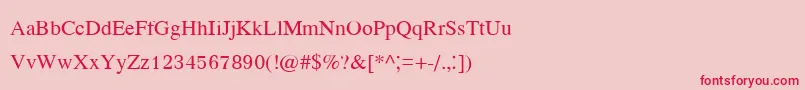 Kodchiangupc Font – Red Fonts on Pink Background