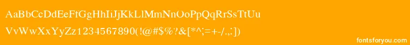 Kodchiangupc Font – White Fonts on Orange Background
