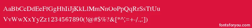 Kodchiangupc Font – White Fonts on Red Background