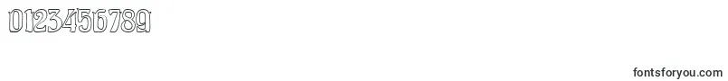 PittoreskHollow-Schriftart – Schriften für Zahlen und Nummern