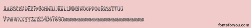 Extrasprinkles Font – Black Fonts on Pink Background