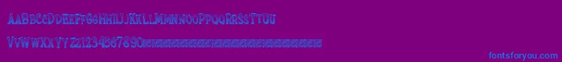 Extrasprinkles Font – Blue Fonts on Purple Background