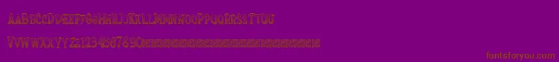 Extrasprinkles Font – Brown Fonts on Purple Background