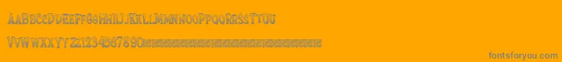 Extrasprinkles Font – Gray Fonts on Orange Background