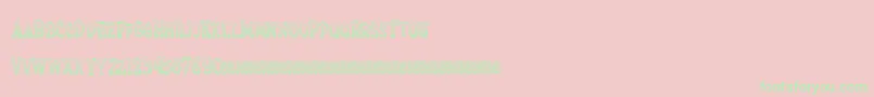 Extrasprinkles Font – Green Fonts on Pink Background