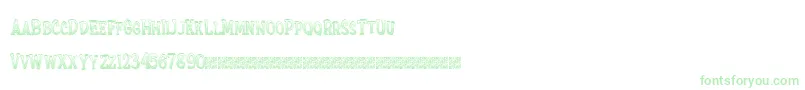 Extrasprinkles Font – Green Fonts on White Background