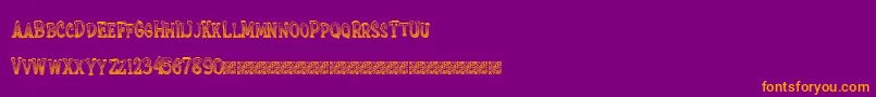 Extrasprinkles Font – Orange Fonts on Purple Background