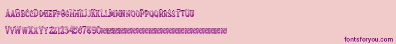 Extrasprinkles Font – Purple Fonts on Pink Background