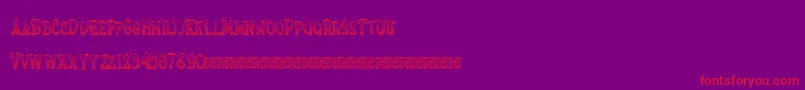 Extrasprinkles Font – Red Fonts on Purple Background