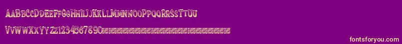 fuente Extrasprinkles – Fuentes Amarillas Sobre Fondo Morado