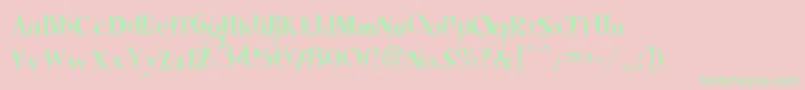 LhfMisterSpookyReg Font – Green Fonts on Pink Background