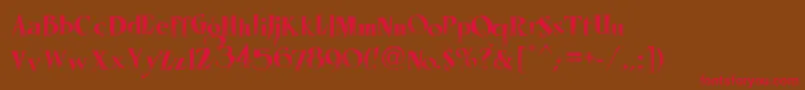 LhfMisterSpookyReg Font – Red Fonts on Brown Background