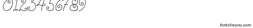 DjbSquirlyQ Font – Fonts for Numbers and Digits