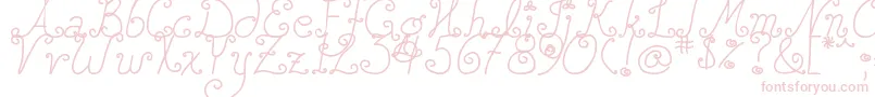 Lisätietoja DjbSquirlyQ-fontista DjbSquirlyQ-fontti – vaaleanpunaiset fontit