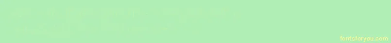 MikelisLight Font – Yellow Fonts on Green Background
