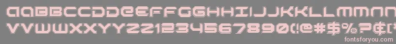 Robotaura Font – Pink Fonts on Gray Background