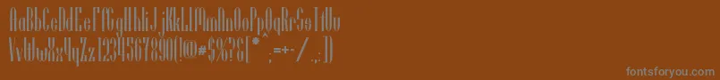UtusiStarNormal Font – Gray Fonts on Brown Background