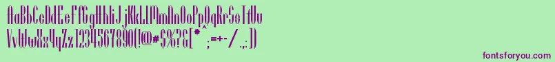 UtusiStarNormal Font – Purple Fonts on Green Background