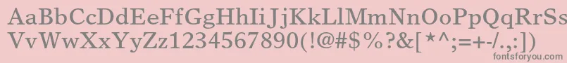 Lisätietoja TimeseuropaltstdRoman-fontista TimeseuropaltstdRoman-fontti – harmaat kirjasimet vaaleanpunaisella taustalla