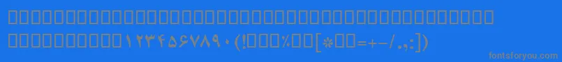fuente BCompsetBold – Fuentes Grises Sobre Fondo Azul