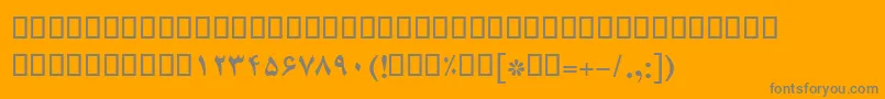 Шрифт BCompsetBold – серые шрифты на оранжевом фоне