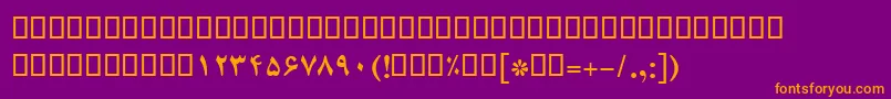 fuente BCompsetBold – Fuentes Naranjas Sobre Fondo Morado