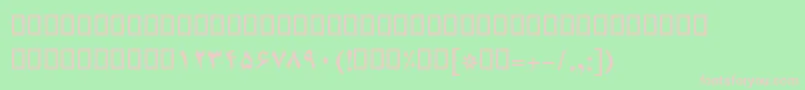 BCompsetBold Font – Pink Fonts on Green Background