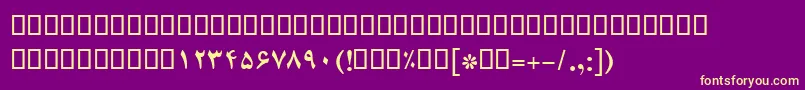 fuente BCompsetBold – Fuentes Amarillas Sobre Fondo Morado