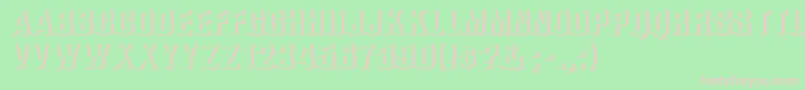 WhataReliefBold Font – Pink Fonts on Green Background