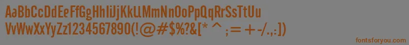Cafeta ffy Font – Brown Fonts on Gray Background