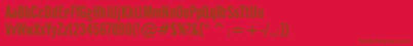Cafeta ffy Font – Brown Fonts on Red Background