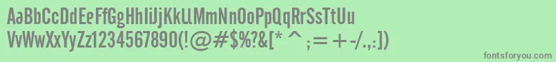 Cafeta ffy Font – Gray Fonts on Green Background