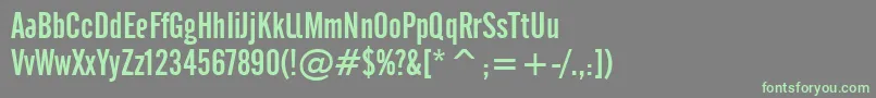 Cafeta ffy Font – Green Fonts on Gray Background