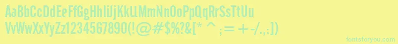 En savoir plus sur la police Cafeta ffy Police Cafeta ffy – polices vertes sur fond jaune