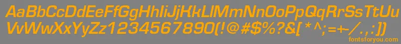 Saiba mais sobre a fonte EurofontmediumcItalic Fonte EurofontmediumcItalic – fontes laranjas em um fundo cinza