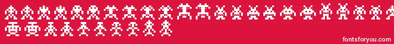 fuente Binarysoldiers – Fuentes Blancas Sobre Fondo Rojo