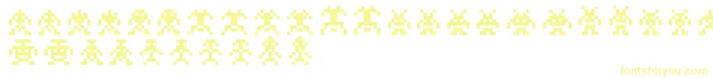 Binarysoldiers-fontti – keltaiset fontit
