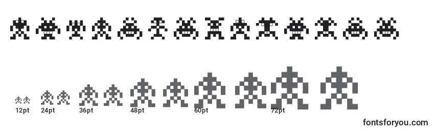 Binarysoldiers Font Sizes